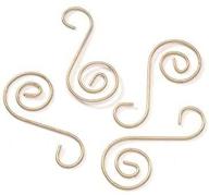 🎄 dazzle your tree with darice scroll wire ornament hook add a bead - 2" gold 6pk/108pcs. logo