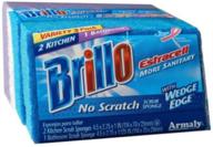 🧽 brillo estracell no-scratch edge wedges for kitchen & bath, pack of 3 logo