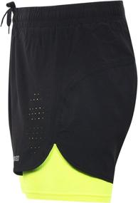 img 2 attached to ARSUXEO Men's 🏃 2-in-1 Active Training Running Shorts