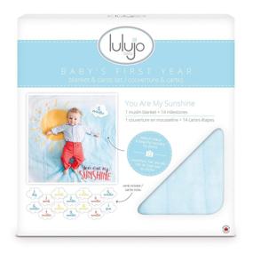 img 3 attached to 🌞 Lulujo Baby’s First Year Milestone Blanket and Card Set: Perfect Baby Shower Gift for Precious Memories, 40in x 40in, You Are My Sunshine