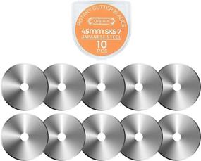 img 4 attached to 🔪 Premium Japanese Steel Quilting Rotary Cutter Blades - 10PCS 45mm Refills for Olfa Fiskars and More, Ideal for Fabric Cutting, Sewing, Scrapbooking, and Quilting Projects