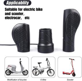 img 2 attached to 🔋 Enhance Your Electric Bike/Scooter Experience: Greenergia Half and Full Twist Throttles + Thumb Throttle Speed Controller