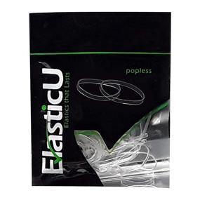 img 4 attached to Strong & Reusable Hair Elastics - Clear Premium Polybands Pack of 70 by ElasticU