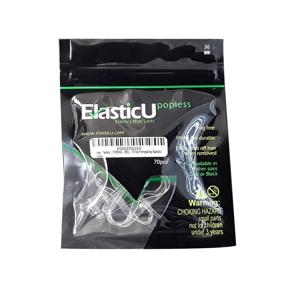 img 2 attached to Strong & Reusable Hair Elastics - Clear Premium Polybands Pack of 70 by ElasticU