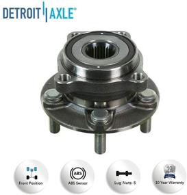 img 2 attached to 🔧 Detroit Axle - Замена переднего подшипника ступицы колеса для Subaru Impreza Forester Legacy Outback XV Crosstrek с ABS: Надежность и производительность обеспечивают плавные поездки