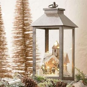 img 1 attached to 🏚️ RAZ Imports Winter Country Church Lighted Lantern - 5.5" x 5.5" x 12.2