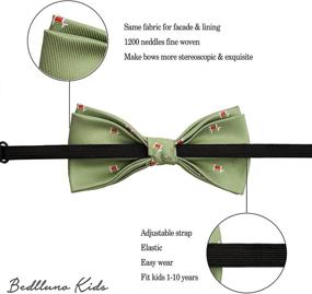 img 2 attached to Belluno Pre Tied Bow Ties Adjustable Children Boys' Accessories for Bow Ties