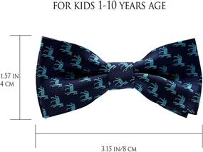 img 3 attached to Belluno Pre Tied Bow Ties Adjustable Children Boys' Accessories for Bow Ties