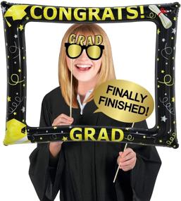 img 3 attached to Tifeson Graduation Photo Booth Props and Inflatable Selfie Frame - Graduation Party Decorations for College & High School 2021, NO DIY Required - 18 Counts