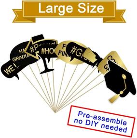 img 1 attached to Tifeson Graduation Photo Booth Props and Inflatable Selfie Frame - Graduation Party Decorations for College & High School 2021, NO DIY Required - 18 Counts