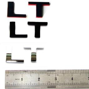 img 2 attached to Замена эмблемы накладки OEM Chrome LT Letter Nameplate на Silverado, Tahoe, Sierra - глянцевая отделка