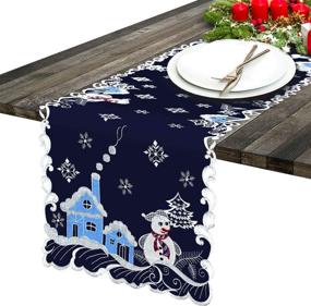 img 2 attached to 🎅 Charming Simhomsen Snowman Embroidered Christmas Holidays Delight