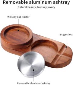 img 2 attached to 🥃 MALENOO Whiskey Holder Ashtray Accessories+