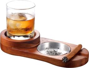 img 4 attached to 🥃 MALENOO Whiskey Holder Ashtray Accessories+