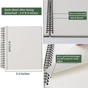 img 2 attached to 📒 SuFly Sketchbook, 5.5 X 8.5 inches, 100 Sheets Each, Spiral Bound Sketch Pad, Acid-Free Paper for Artists and Beginners – Ideal for Sketching, Painting, and Writing (2 Pack)