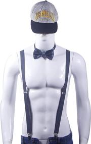 img 2 attached to 👔 Doloise Men's Wedding Accessories: Stylish Suspenders, Bowtie, Elastic Ties, Cummerbunds & Pocket Squares