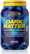 🏋️ mhp dark matter post workout recovery accelerator w/ multi phase creatine, waxy maize carbohydrate, 6g essential amino acids (eaas), fruit punch flavor, 20 servings, 55 oz logo