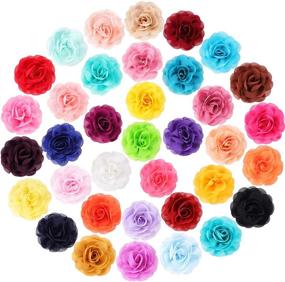 img 4 attached to Multicolored Pet Bow Tie Flower Collars – 36 Pieces of Dog Collar Flowers for Cat, Puppy Collar Grooming Accessories in 36 Vibrant Colors