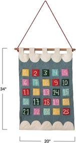 img 3 attached to Creative Co Op Calendar Embroidery Hangings