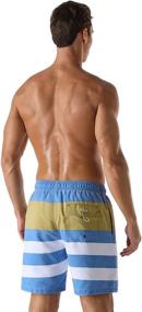 img 1 attached to 🩳 Retro Washed Quick Dry Lightweight Beach Shorts for Men: Nonwe's Stylish Swim Board Shorts
