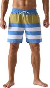 img 3 attached to 🩳 Retro Washed Quick Dry Lightweight Beach Shorts for Men: Nonwe's Stylish Swim Board Shorts