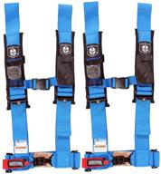 🔵 pro armor blue 4 point 3" harness with sewn in pads, pack of 2 logo
