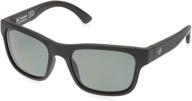 hunt polarized sunglasses matte black gray green logo