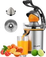 🍊 aslatt electric citrus juicer squeezer: ultra quiet motor, stainless steel excellence логотип