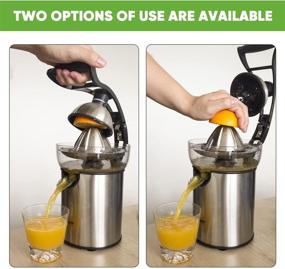 img 1 attached to 🍊 ASLATT Electric Citrus Juicer Squeezer: Ultra Quiet Motor, Stainless Steel Excellence