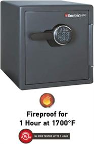img 3 attached to 🔒 SentrySafe SF123ES Fireproof Safe with Digital Keypad 1.23 Cubic Feet, Black: Secure Your Valuables with Confidence