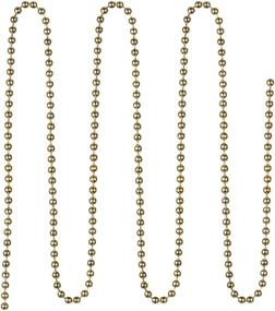 img 1 attached to Enhance Light and Fan Convenience with uxcell Pull Chain Extension Brass Beaded Chain: 3.3 Ft Length with 3 Connectors