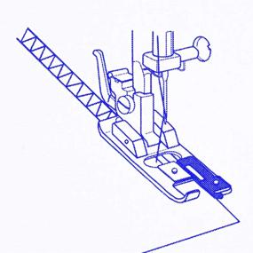 img 2 attached to 🧵 DREAMSTITCH SA-135 Snap On Overlock Overcast Presser Foot - Fits Low Shank for Singer, Brother, Janome, Kenmore Sewing Machines