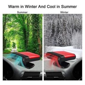 img 3 attached to Stay Warm on the Go! 12v Portable Car Heating Heater: Defrost & Demist with Ease - Golf Cart & Camping Heater Fan (Gray)