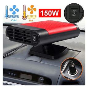 img 2 attached to Stay Warm on the Go! 12v Portable Car Heating Heater: Defrost & Demist with Ease - Golf Cart & Camping Heater Fan (Gray)