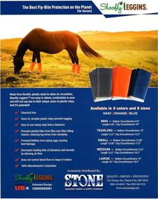 img 2 attached to SHOOFLY Horse Leggins: Patented Fly Boots for Ultimate Fly Protection & Comfort, Breathable Plastic Mesh, Set of 4