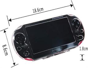 img 1 attached to 📱 PS Vita 2000 Full Cover Crystal Clear Hard Case: Ultimate Protection for PSV2000