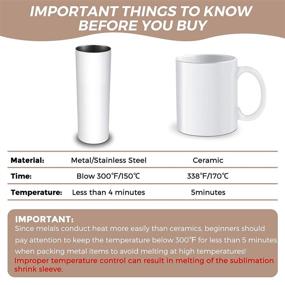 img 2 attached to Shrink Transfer Tumblers Blanks: Sublimation Packaging & Shipping Kit