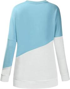 img 1 attached to 👚 Women's Crewneck Sweatshirts: Loose-fit Long Sleeve Pullover Tops for a Comfy Style