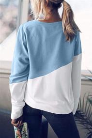 img 3 attached to 👚 Women's Crewneck Sweatshirts: Loose-fit Long Sleeve Pullover Tops for a Comfy Style