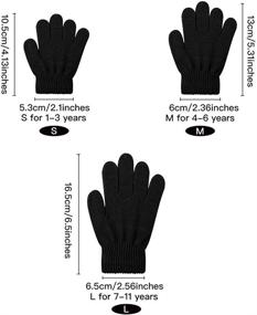 img 3 attached to 🧤 Winter Fingers Boys' Accessories: YukiniYa Pairs Gloves