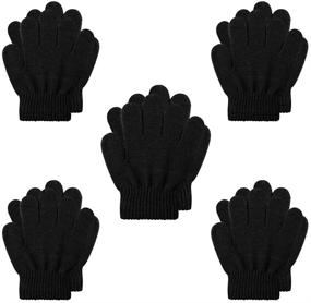 img 4 attached to 🧤 Winter Fingers Boys' Accessories: YukiniYa Pairs Gloves