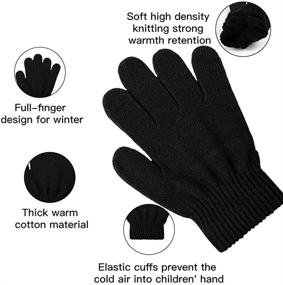 img 2 attached to 🧤 Winter Fingers Boys' Accessories: YukiniYa Pairs Gloves