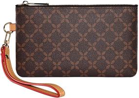 img 4 attached to Rauder Luxury Wristlet Pouch Clutch Women's Handbags & Wallets