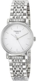 img 4 attached to Часы Tissot Women's Everytime Desire из нержавеющей стали с сетчатым браслетом - серый T1092101103100: вечный модный аксессуар