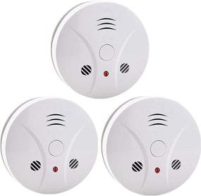 img 4 attached to Ultimate Safety Trio: 3-Pack Fire Alarms with Photoelectric Sensor, Silence Button & Portability - Battery Operated for Travel