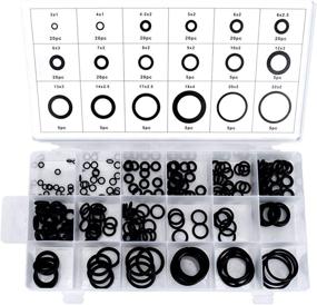 img 4 attached to 225 Pcs O-Ring Assortment Set - 18 Sizes Rubber Sealing Gasket Rings Washer Seal Kit for Plumbing, Automotive, and General Repair