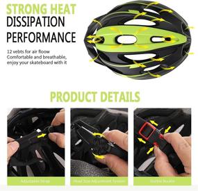 img 1 attached to 🚴 Adjustable Road Cycling Bicycle Helmet with Detachable Visor - JetBlaze Lightweight Helmet for Men, Women, and Youth