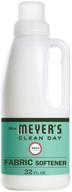 mrs. meyers clean day basil scent liquid fabric softener - pack of 6, 32 oz (192 loads) - cruelty free, paraben free & infused with essential oils logo