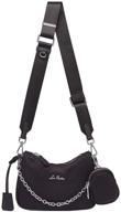 stylish laorentou shoulder handbag: functional pochette crossbody for women's essentials - handbags & wallets combo! logo