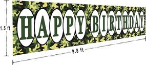 img 3 attached to 🎉 Big & Bold Camouflage Happy Birthday Banner – Celebrate in Style!